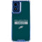 NFL Philadelphia Eagles Green Performance Series Moto G 5G (2024) Clear Case