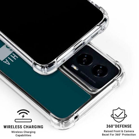 NFL Philadelphia Eagles Green Performance Series Moto G Power 5G (2024) Clear Case