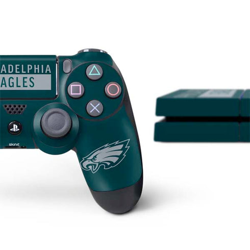 NFL Philadelphia Eagles Green Performance Series PS4 Console and Controller Bundle Skin
