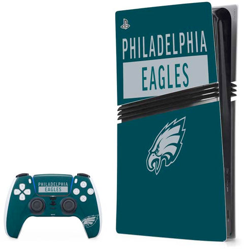 NFL Philadelphia Eagles Green Performance Series PS5 Pro Bundle Skin