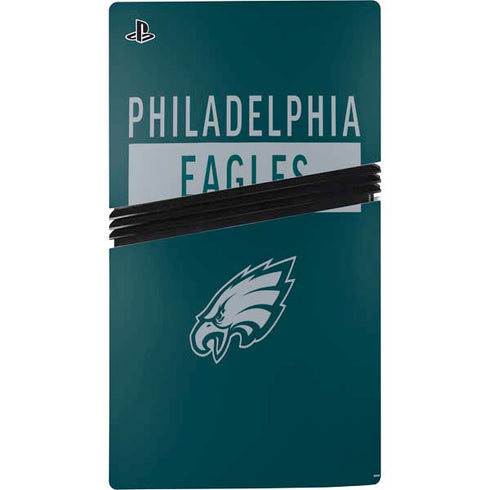 NFL Philadelphia Eagles Green Performance Series PS5 Pro Console Skin