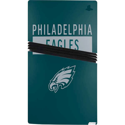 NFL Philadelphia Eagles Green Performance Series PS5 Pro Console Skin