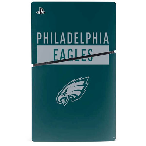 NFL Philadelphia Eagles Green Performance Series PS5 Slim Digital Edition Console Skin