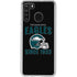 NFL Philadelphia Eagles Helmet Galaxy A21 Clear Case