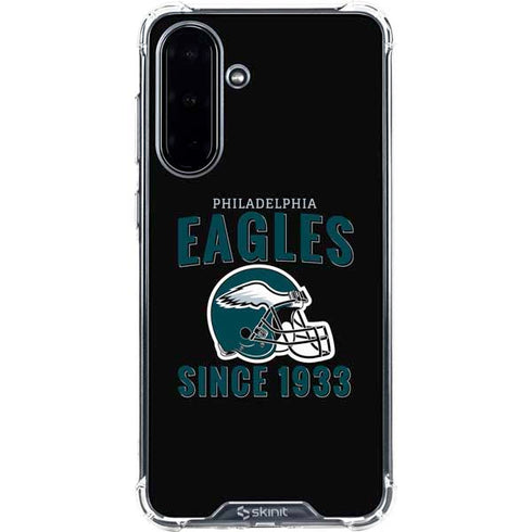 NFL Philadelphia Eagles Helmet Galaxy A36 5G Clear Case