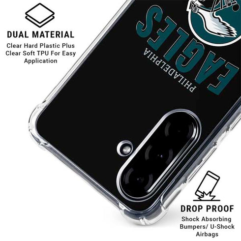 NFL Philadelphia Eagles Helmet Galaxy A36 5G Clear Case