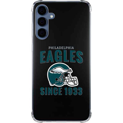 NFL Philadelphia Eagles Helmet Galaxy A55 5G Clear Case