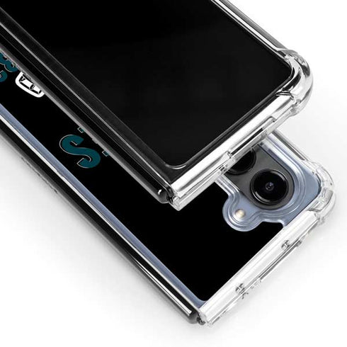 NFL Philadelphia Eagles Helmet Galaxy Z Fold5 5G Clear Case