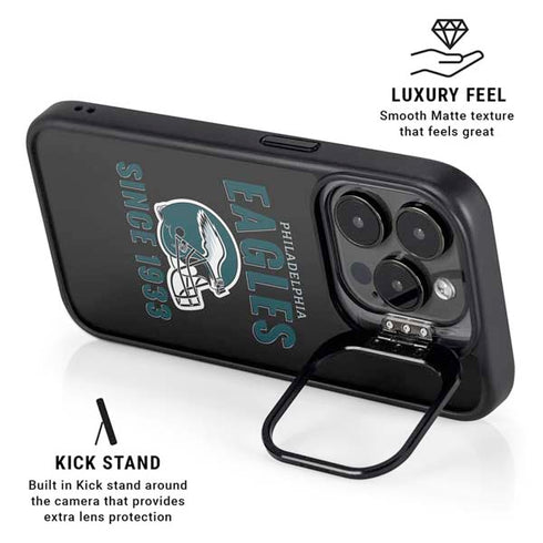 NFL Philadelphia Eagles Helmet iPhone 14 Pro Kickstand Case