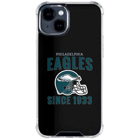 NFL Philadelphia Eagles Helmet iPhone 15 Clear Case