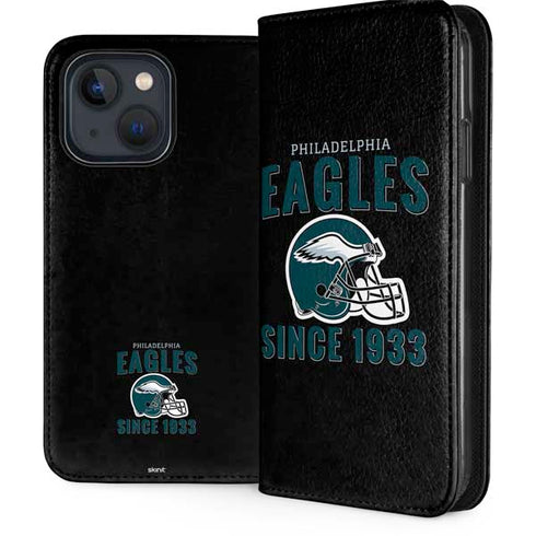 NFL Philadelphia Eagles Helmet iPhone 15 Folio Case