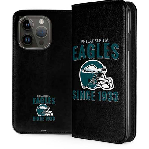 NFL Philadelphia Eagles Helmet iPhone 15 Pro Folio Case