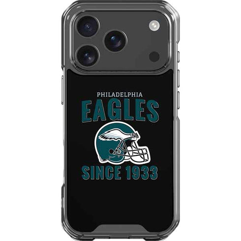 NFL Philadelphia Eagles Helmet iPhone 18 Pro Clear Case
