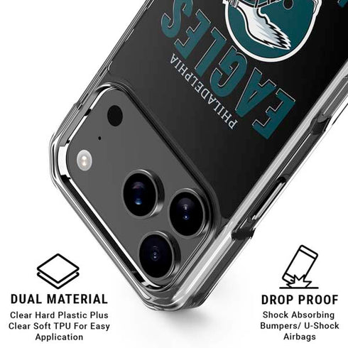 NFL Philadelphia Eagles Helmet iPhone 18 Pro Clear Case