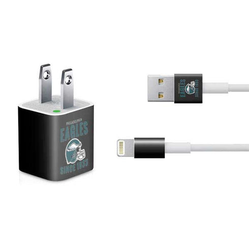 NFL Philadelphia Eagles Helmet iPhone Charger (5W USB) Skin