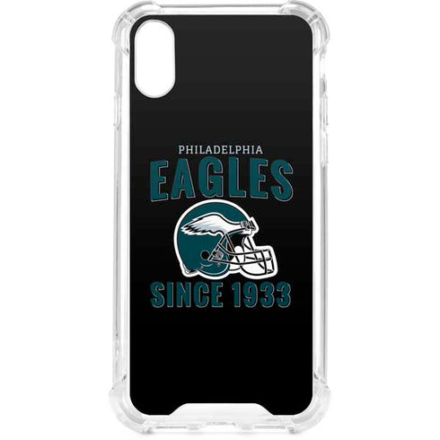 NFL Philadelphia Eagles Helmet iPhone XS Clear Case