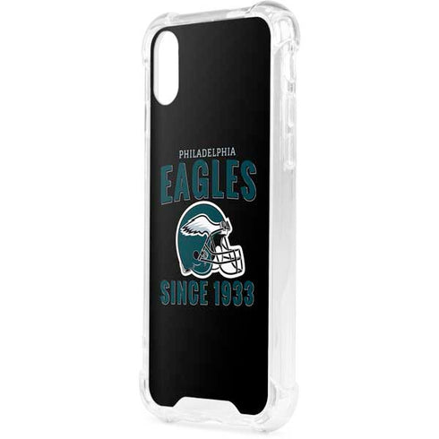 NFL Philadelphia Eagles Helmet iPhone XS Clear Case