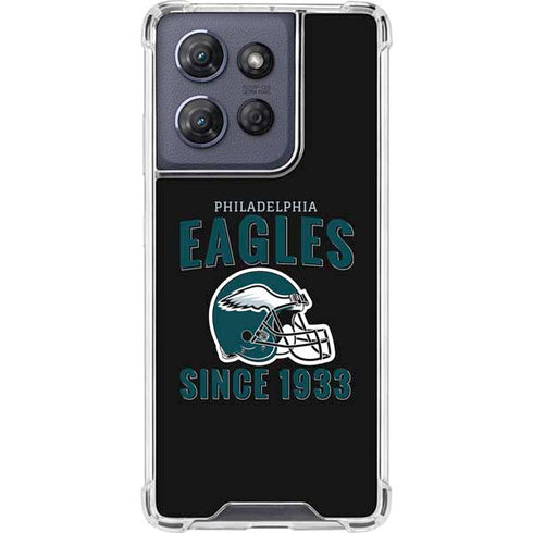 NFL Philadelphia Eagles Helmet Moto G Power 5G (2025) Clear Case