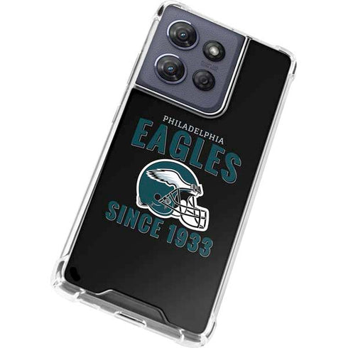 NFL Philadelphia Eagles Helmet Moto G Power 5G (2025) Clear Case