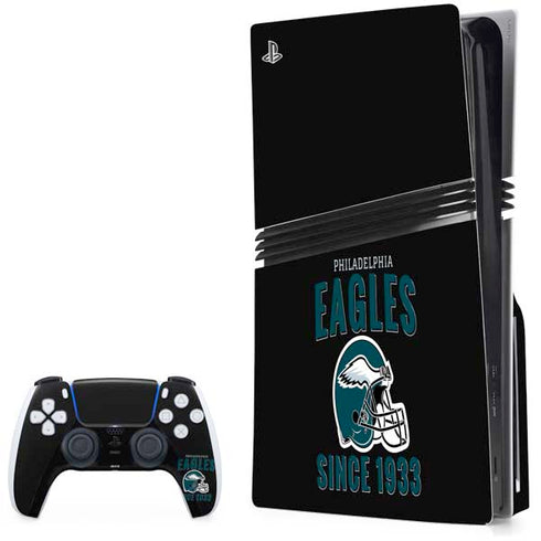 NFL Philadelphia Eagles Helmet PS5 Pro Disk Bundle Skin
