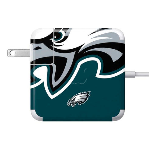 NFL Philadelphia Eagles Large Logo 85W Power Adapter (15 and 17 inch MacBook Pro Charger) Skin