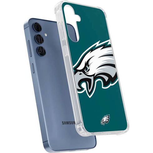 NFL Philadelphia Eagles Large Logo Galaxy A55 5G Clear Case