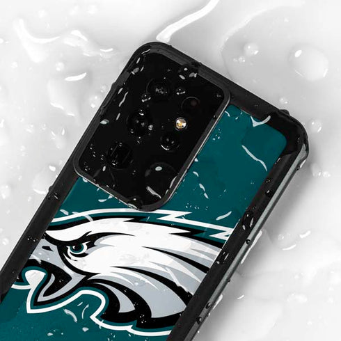 NFL Philadelphia Eagles Large Logo Galaxy S24 Ultra Waterproof Case