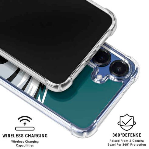NFL Philadelphia Eagles Large Logo Galaxy S25 Clear Case