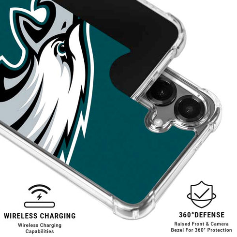 NFL Philadelphia Eagles Large Logo Galaxy S26 Clear Case