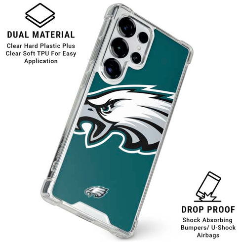 NFL Philadelphia Eagles Large Logo Galaxy S26 Ultra Clear Case