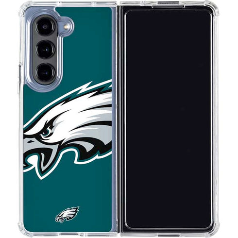 NFL Philadelphia Eagles Large Logo Galaxy Z Fold5 5G Clear Case