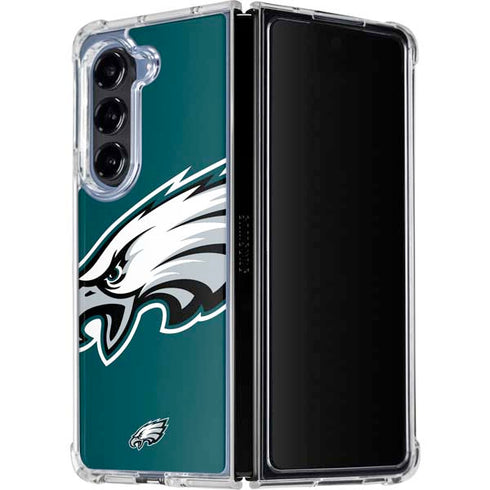 NFL Philadelphia Eagles Large Logo Galaxy Z Fold5 5G Clear Case