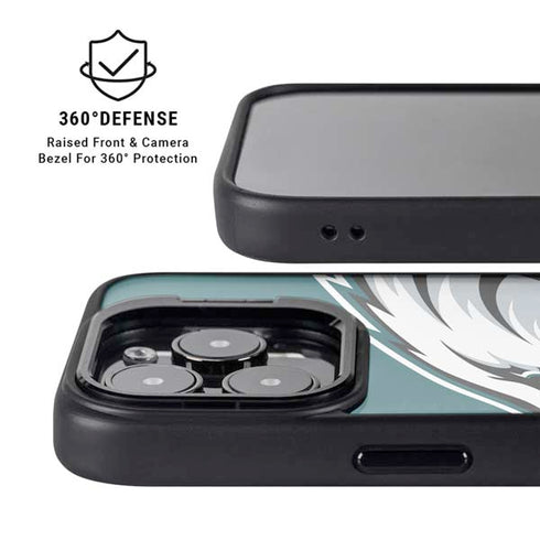 NFL Philadelphia Eagles Large Logo iPhone 14 Pro Kickstand Case