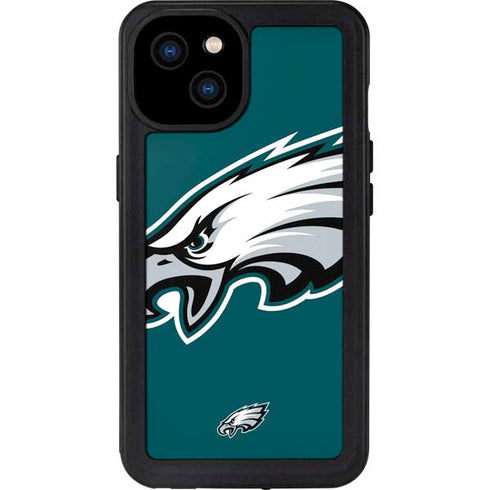 NFL Philadelphia Eagles Large Logo iPhone 15 Plus Waterproof Case