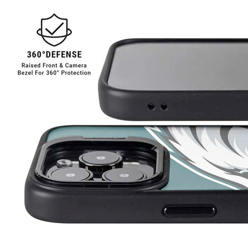 NFL Philadelphia Eagles Large Logo iPhone 15 Pro Kickstand Case