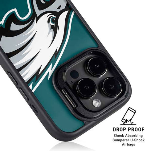 NFL Philadelphia Eagles Large Logo iPhone 15 Pro Max Kickstand Case