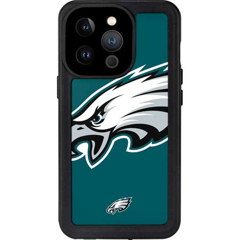 NFL Philadelphia Eagles Large Logo iPhone 15 Pro Waterproof Case