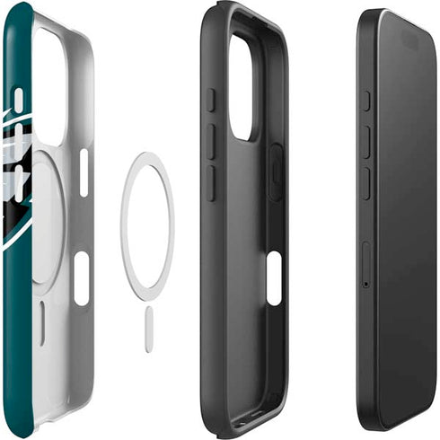 NFL Philadelphia Eagles Large Logo iPhone 16 Pro Magsafe Impact Case