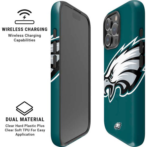 NFL Philadelphia Eagles Large Logo iPhone 16 Pro Magsafe Impact Case