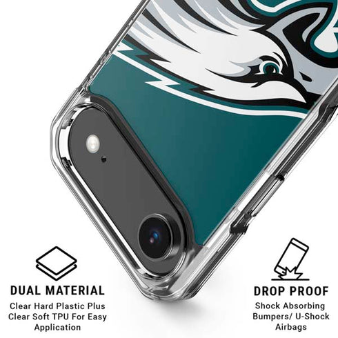 NFL Philadelphia Eagles Large Logo iPhone 17 Air Clear Case