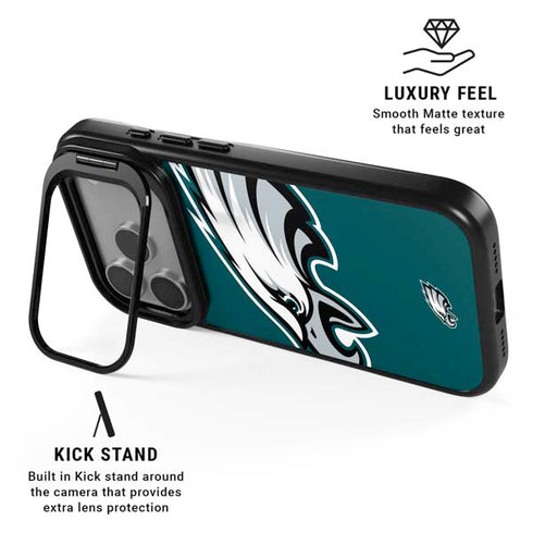 NFL Philadelphia Eagles Large Logo iPhone 17 Pro Kickstand Case