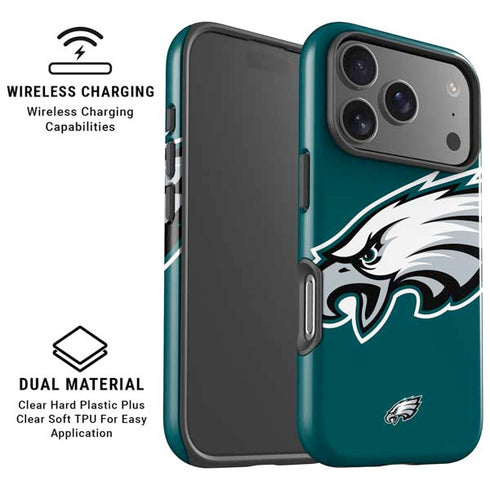 NFL Philadelphia Eagles Large Logo iPhone 17 Pro Magsafe Impact Case