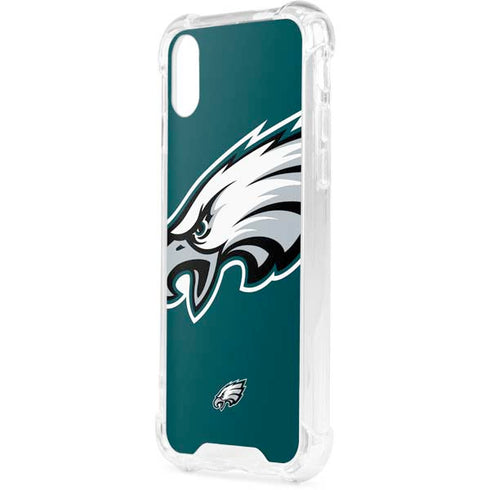 NFL Philadelphia Eagles Large Logo iPhone XS Clear Case