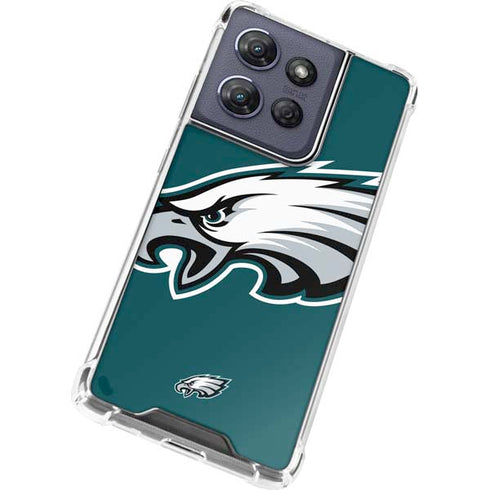 NFL Philadelphia Eagles Large Logo Moto G 5G (2025) Clear Case