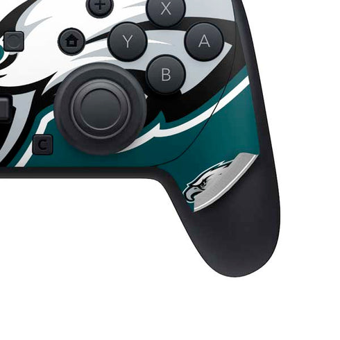 NFL Philadelphia Eagles Large Logo Nintendo Switch 2 (2025) Pro Controller Skin