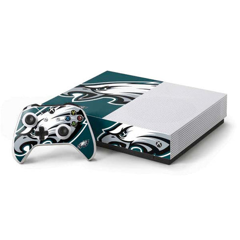 NFL Philadelphia Eagles Large Logo Xbox One S All-Digital Edition Bundle Skin