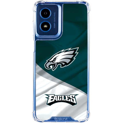 NFL Philadelphia Eagles Moto G 5G (2024) Clear Case