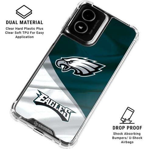 NFL Philadelphia Eagles Moto G Power 5G (2024) Clear Case