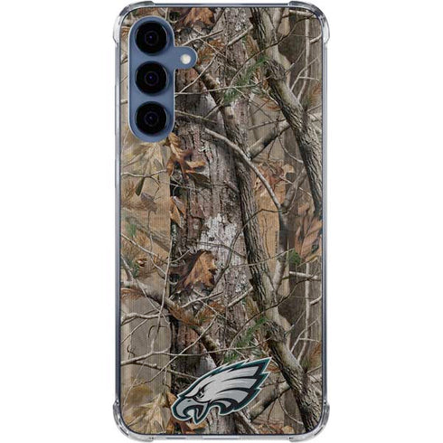 NFL Philadelphia Eagles Realtree AP Camo Galaxy A55 5G Clear Case