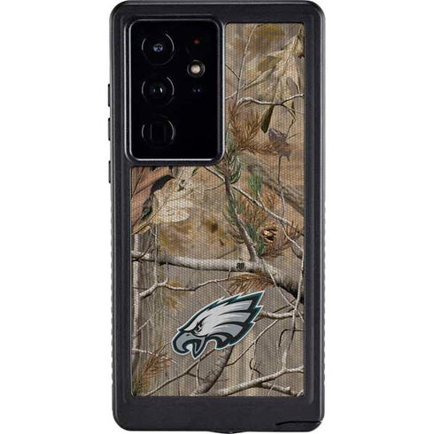 NFL Philadelphia Eagles Realtree AP Camo Galaxy S24 Ultra Waterproof Case
